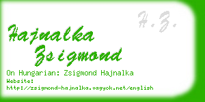 hajnalka zsigmond business card